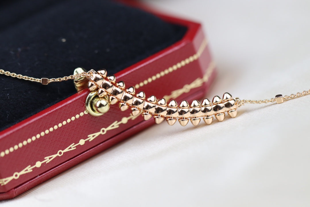 [LUXORA]CLASH PINK GOLD NECKLACE