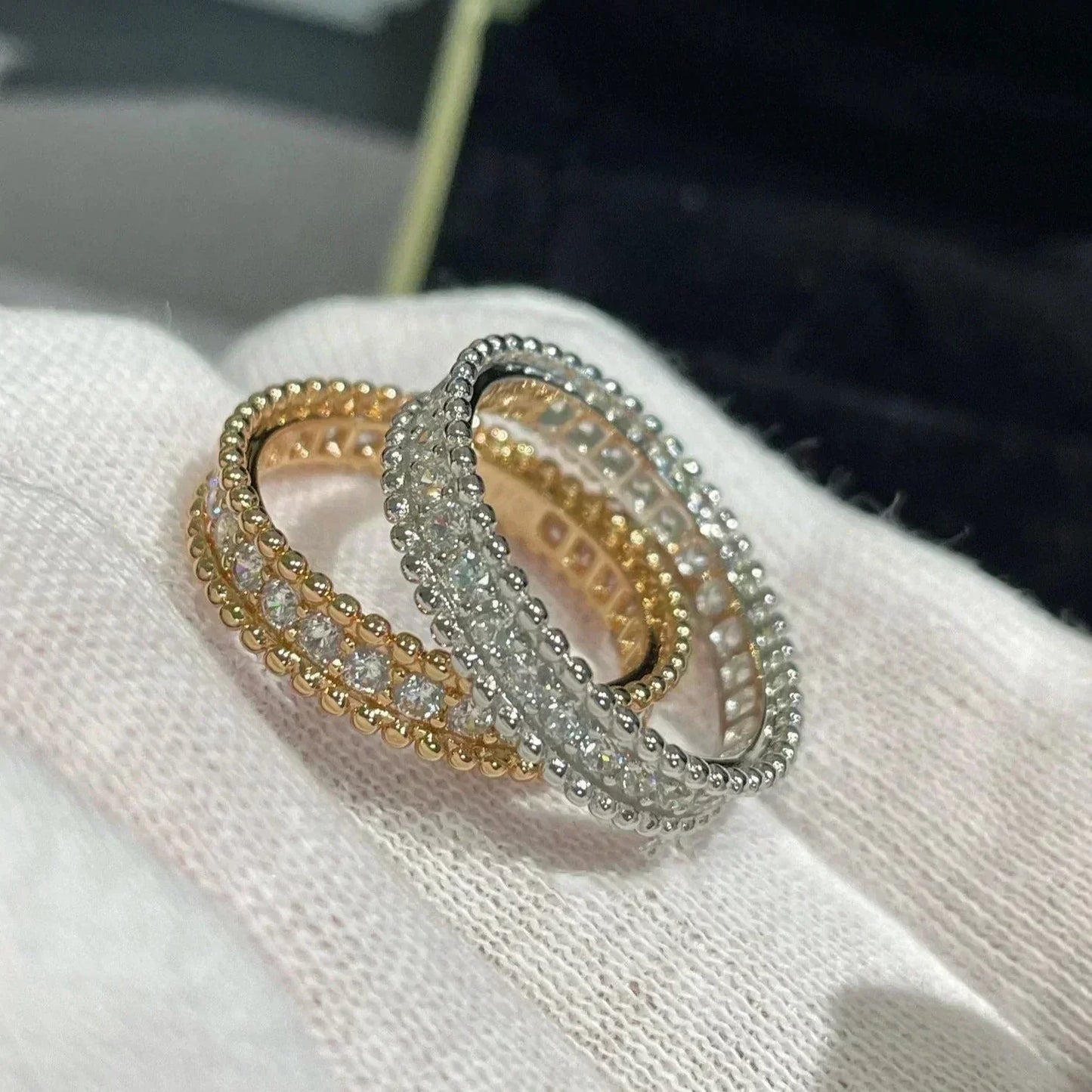 [LUXORA]PERLEE DIAMOND ROSE GOLD RING