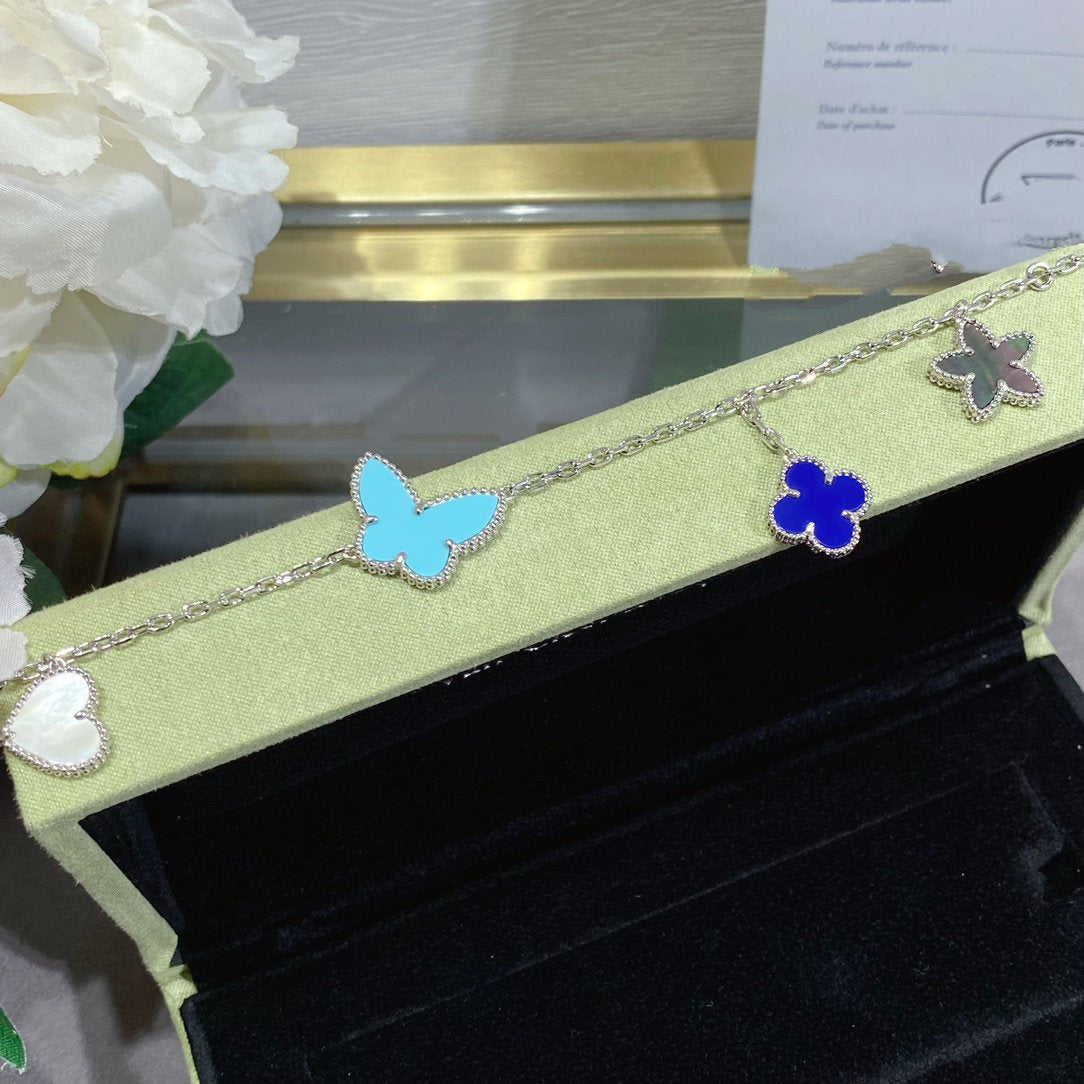 [LUXORA]LUCKY SPRING SILVER BRACELET 4 MOTIF