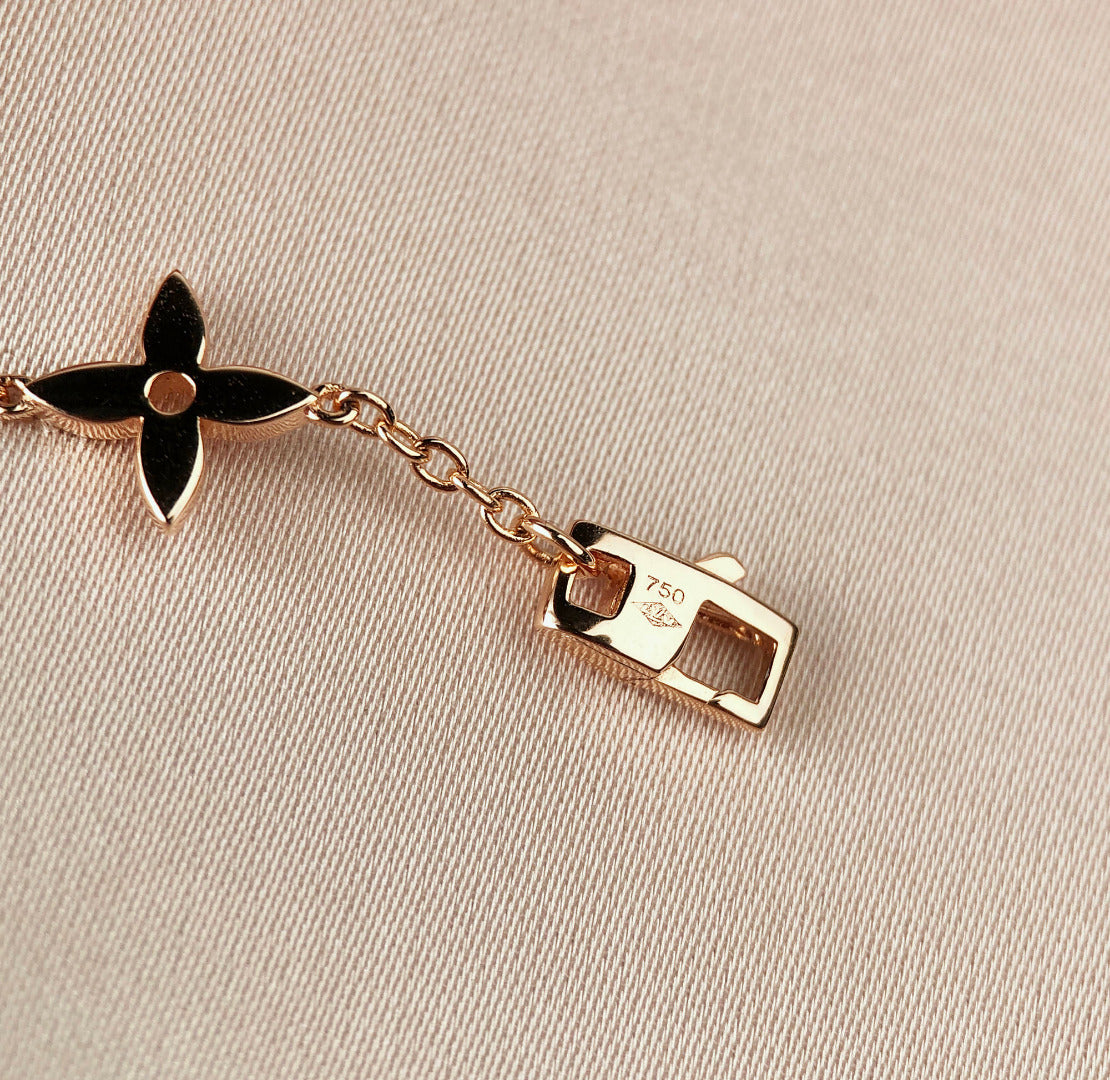 [LUXORA]STAR AND SUN 7 MOTIFS GOLD BRACELET