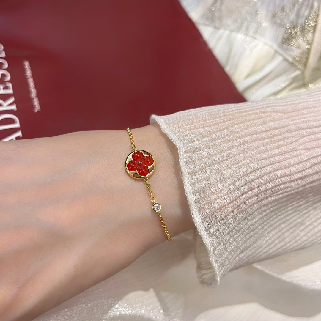 [LUXORA]SUN PEDANT CARNELIAN BRACELET