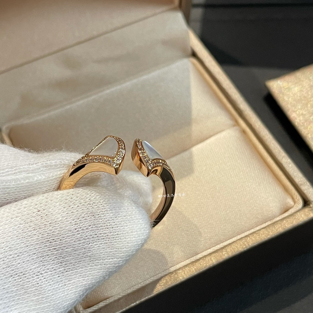 [LUXORA]DREAM MOP DIAMOND OPEN RING