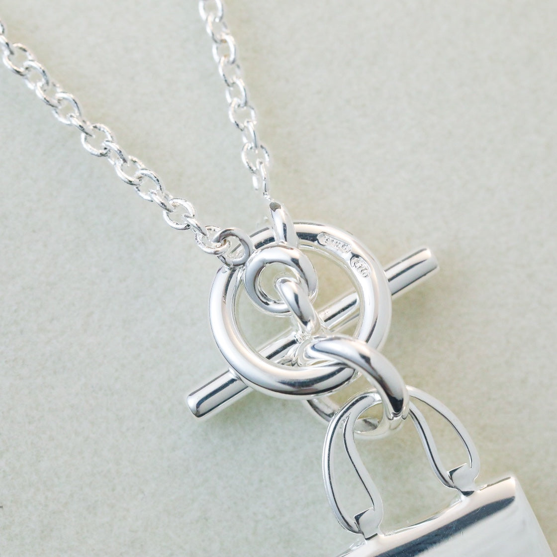 [LUXORA]POP H PEDANT SILVER NECKLACE