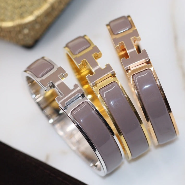 [LUXORA]H BRACELET 12MM BROWN