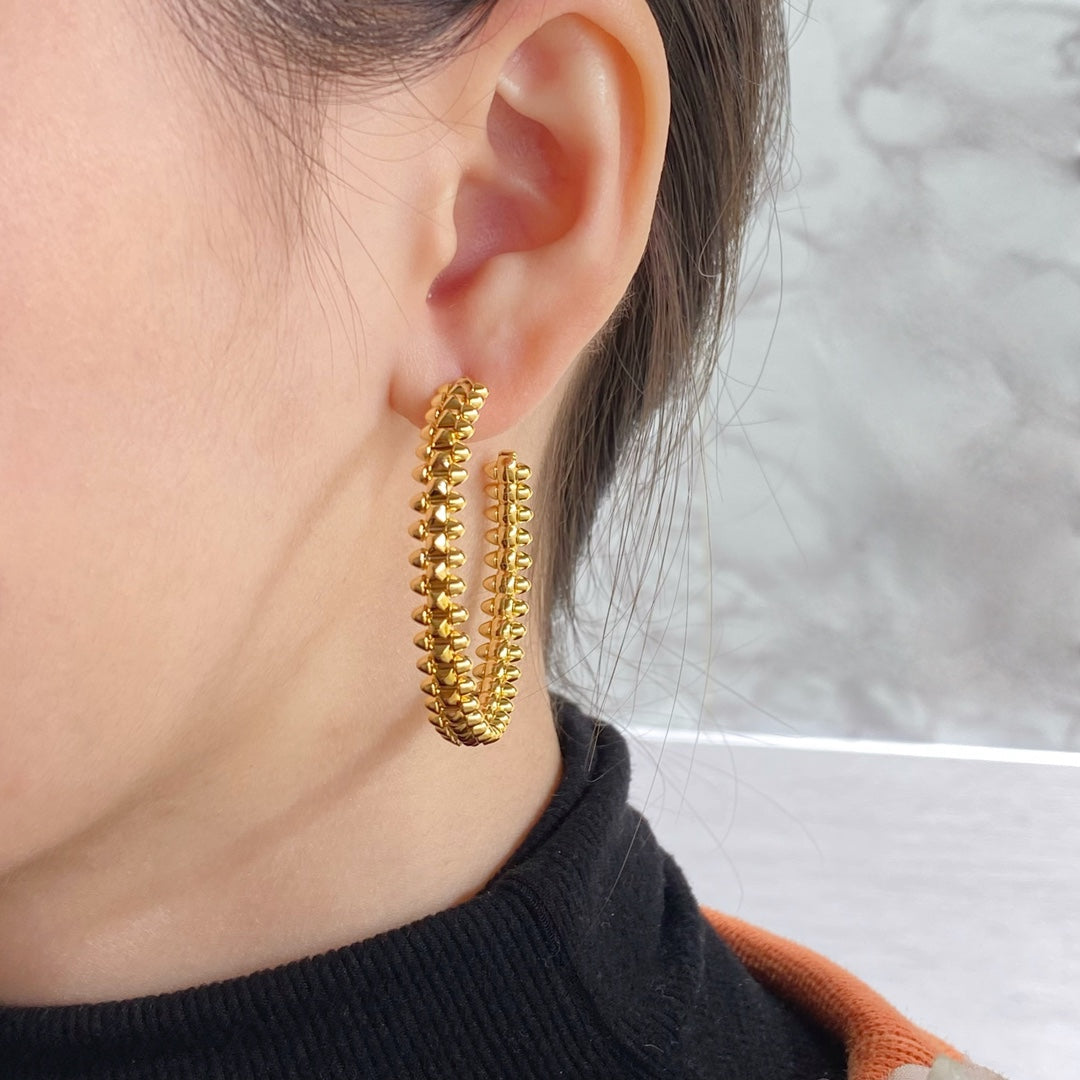 [LUXORA]CLASH HOOP EARRINGS