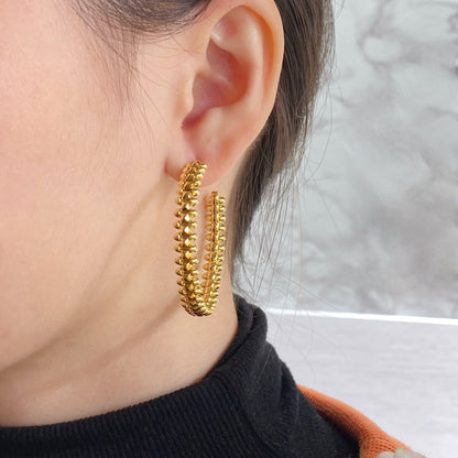 [LUXORA]CLASH HOOP EARRINGS