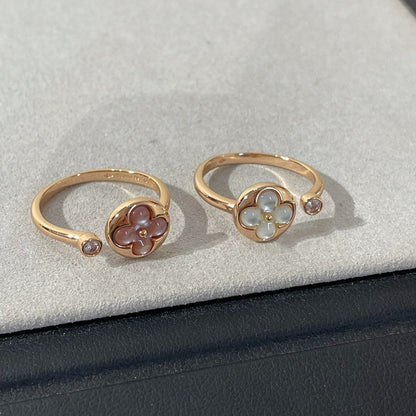 [LUXORA]SUN 1 DIAMOND PINK MOP RING