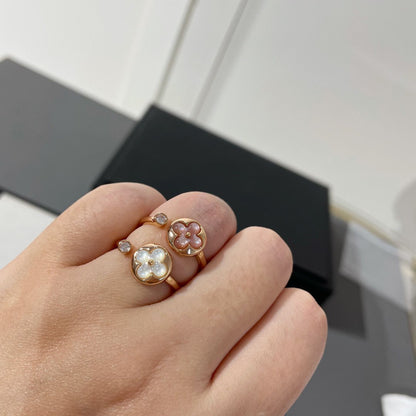 [LUXORA]SUN 1 DIAMOND PINK MOP RING