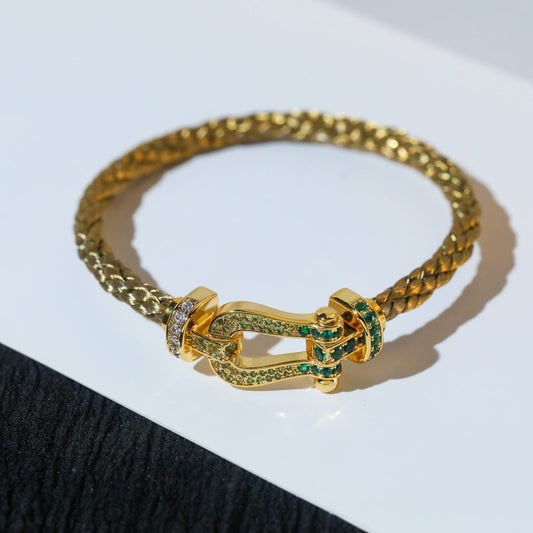 [LUXORA]FORCE 10 GOLD GREEN DIAMOND PAVED