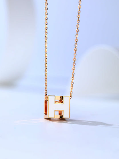 [LUXORA]H CAGE PINK GOLD NECKLACE