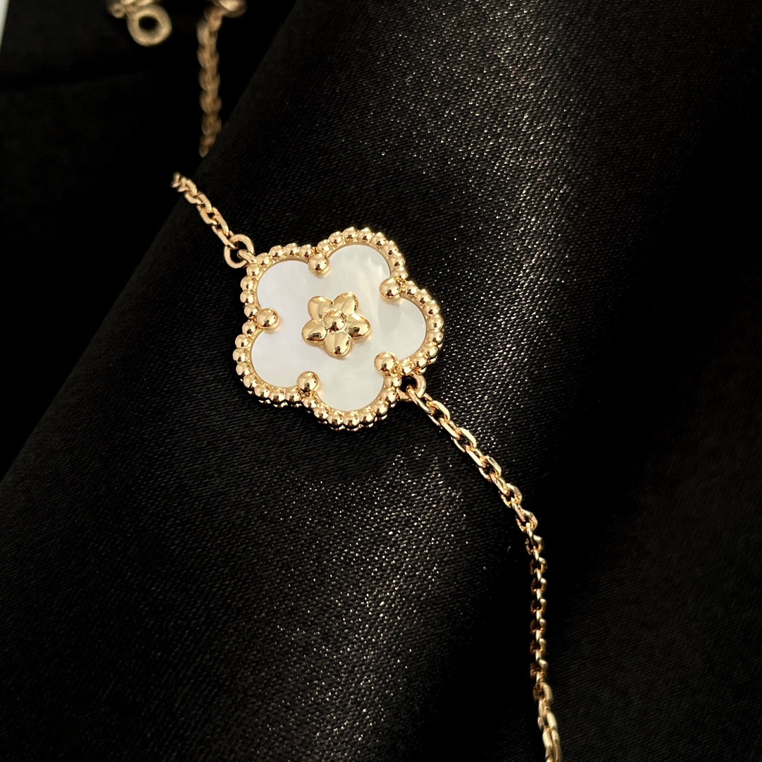 [LUXORA]LUCKY SPRING ROSE GOLD MOP BRACELET