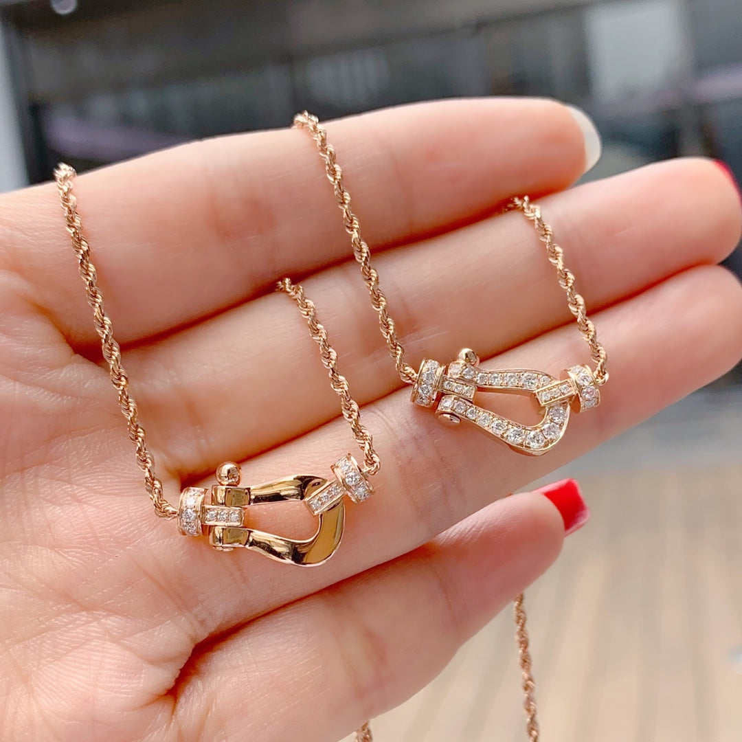 [LUXORA]FORCE 10 PINK GOLD DIAMOND NECKLACE
