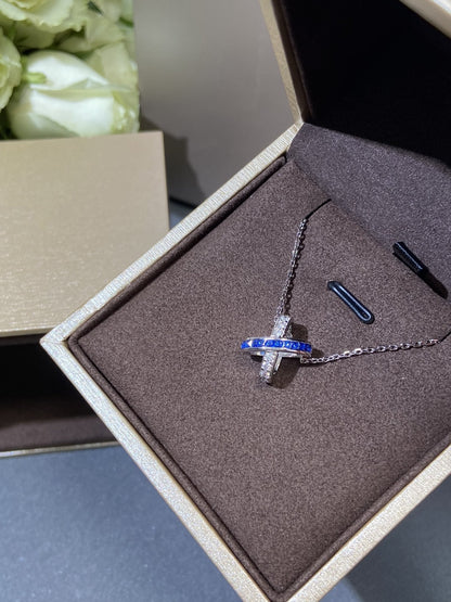 [LUXORA]LIENS DIAMOND SILVER NECKLACE