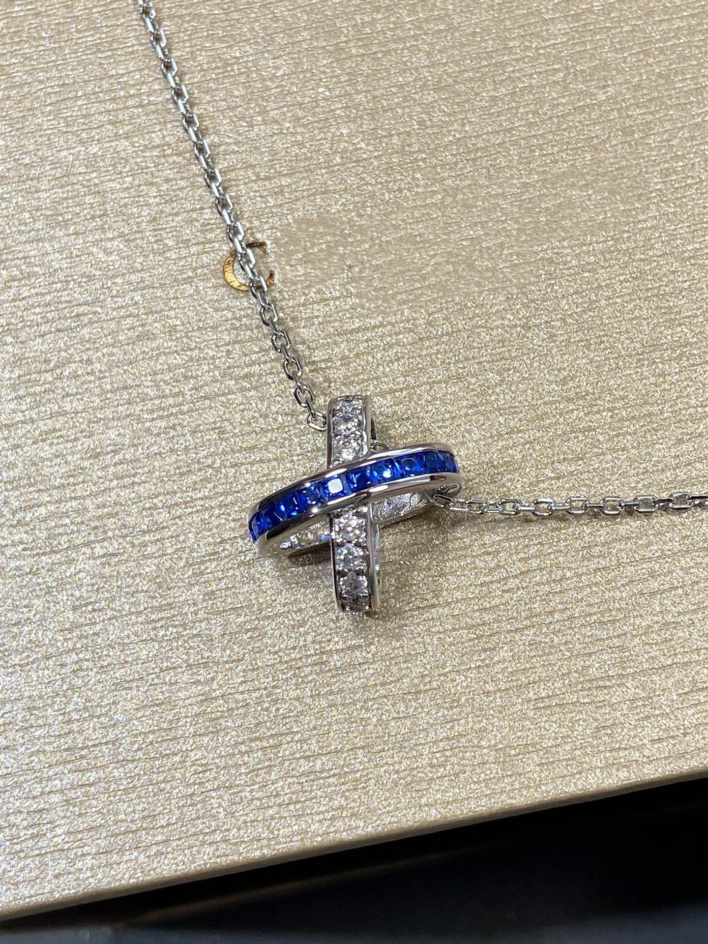 [LUXORA]LIENS DIAMOND SILVER NECKLACE