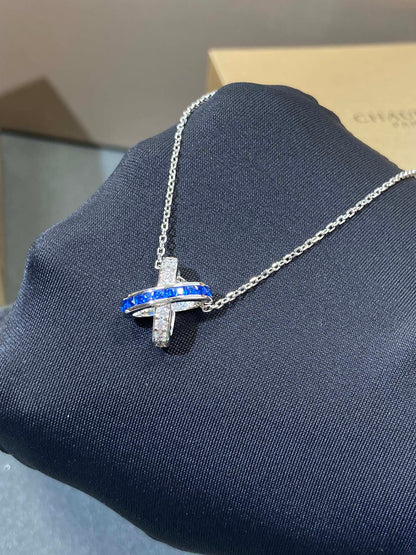 [LUXORA]LIENS DIAMOND SILVER NECKLACE