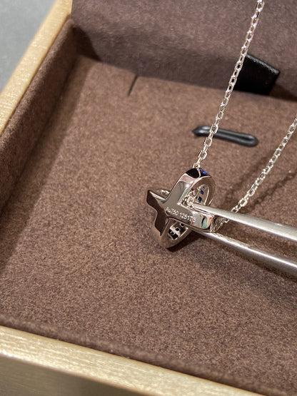 [LUXORA]LIENS DIAMOND SILVER NECKLACE