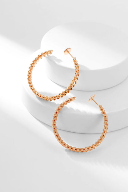 [LUXORA]CLASH HOOP EARRINGS