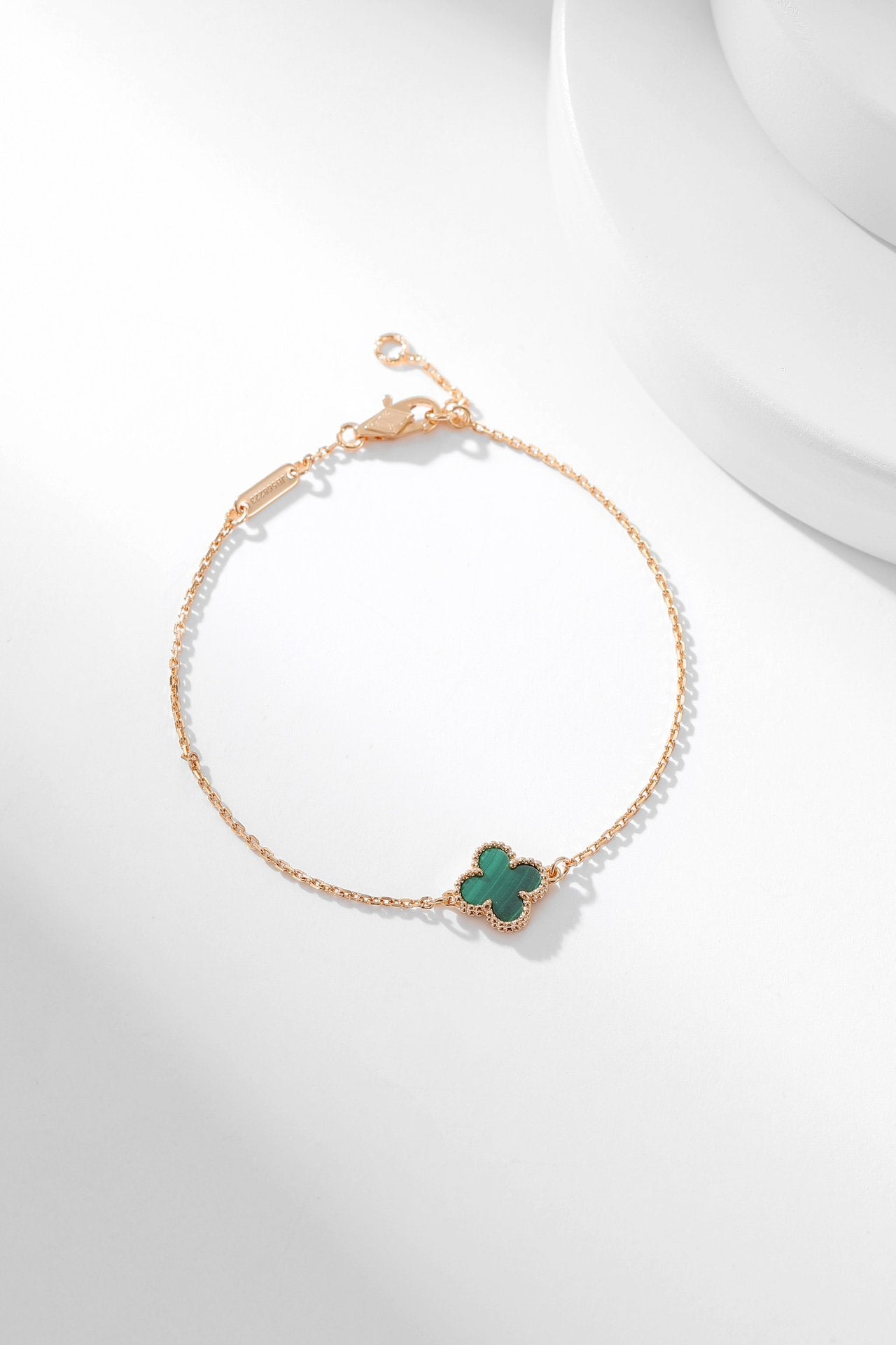 [LUXORA]CLOVER BRACELET MALACHITE 1 MOTIF