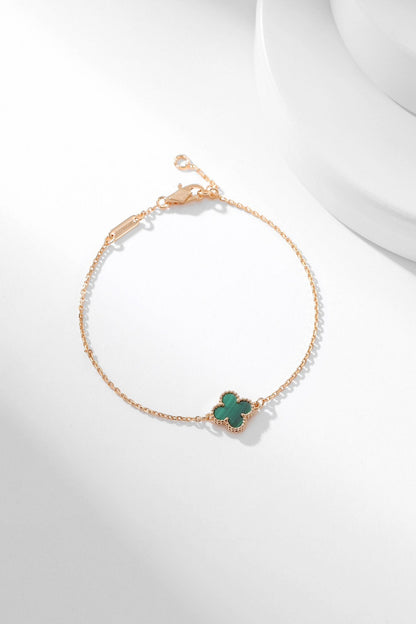 [LUXORA]CLOVER BRACELET MALACHITE 1 MOTIF