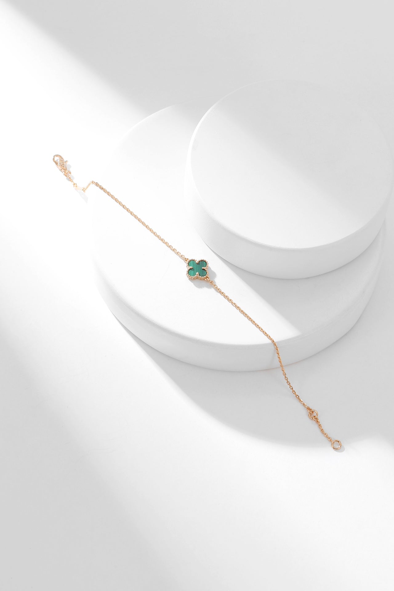 [LUXORA]CLOVER BRACELET MALACHITE 1 MOTIF