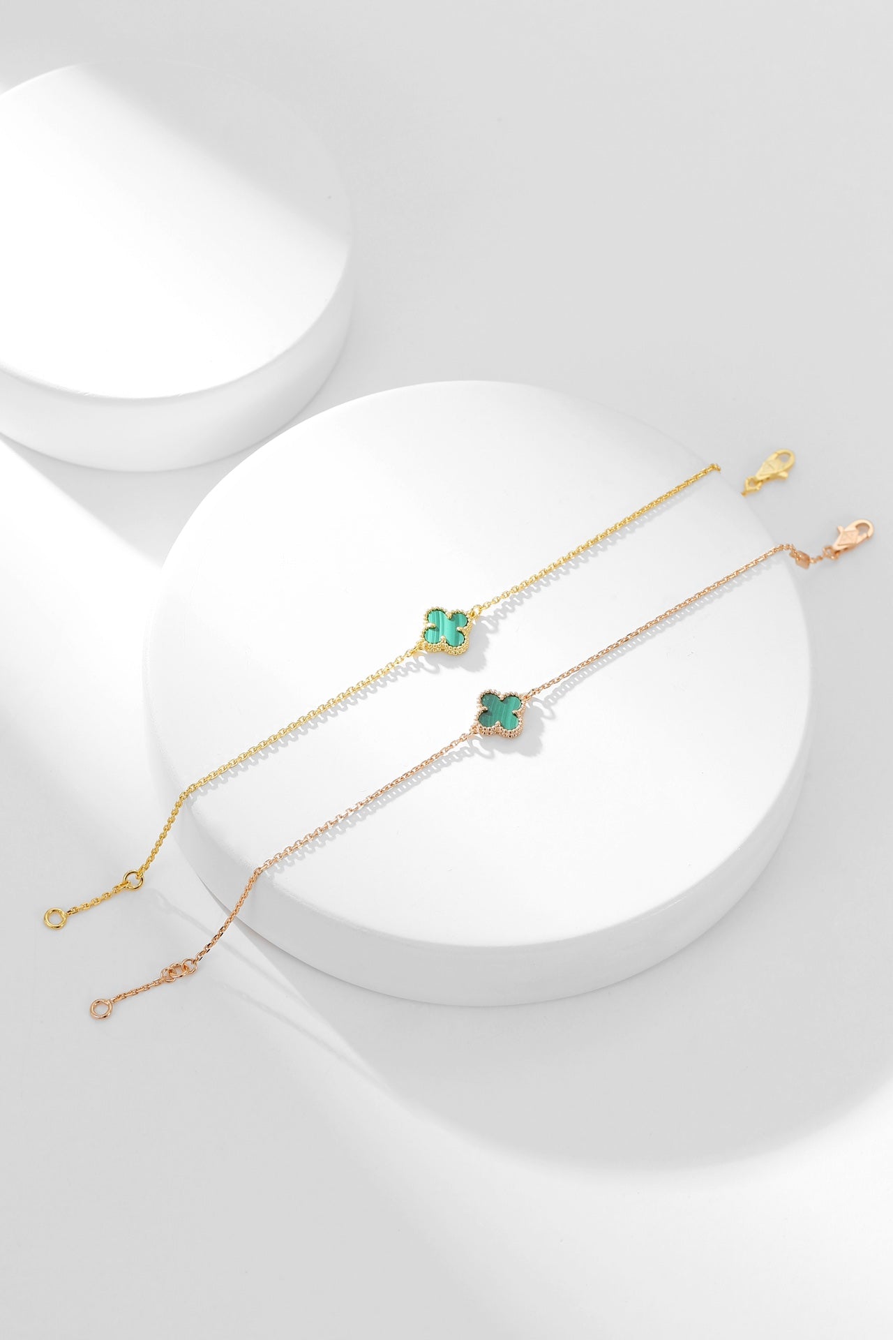[LUXORA]CLOVER BRACELET MALACHITE 1 MOTIF