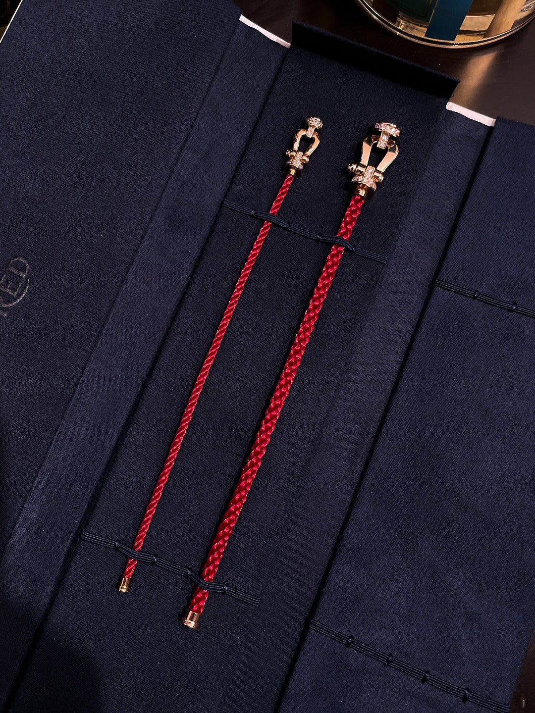 [LUXORA]FORCE 10 HALF DIAMOND PINK GOLD RED CORDERI LARGE AND MEDIUM MODEL