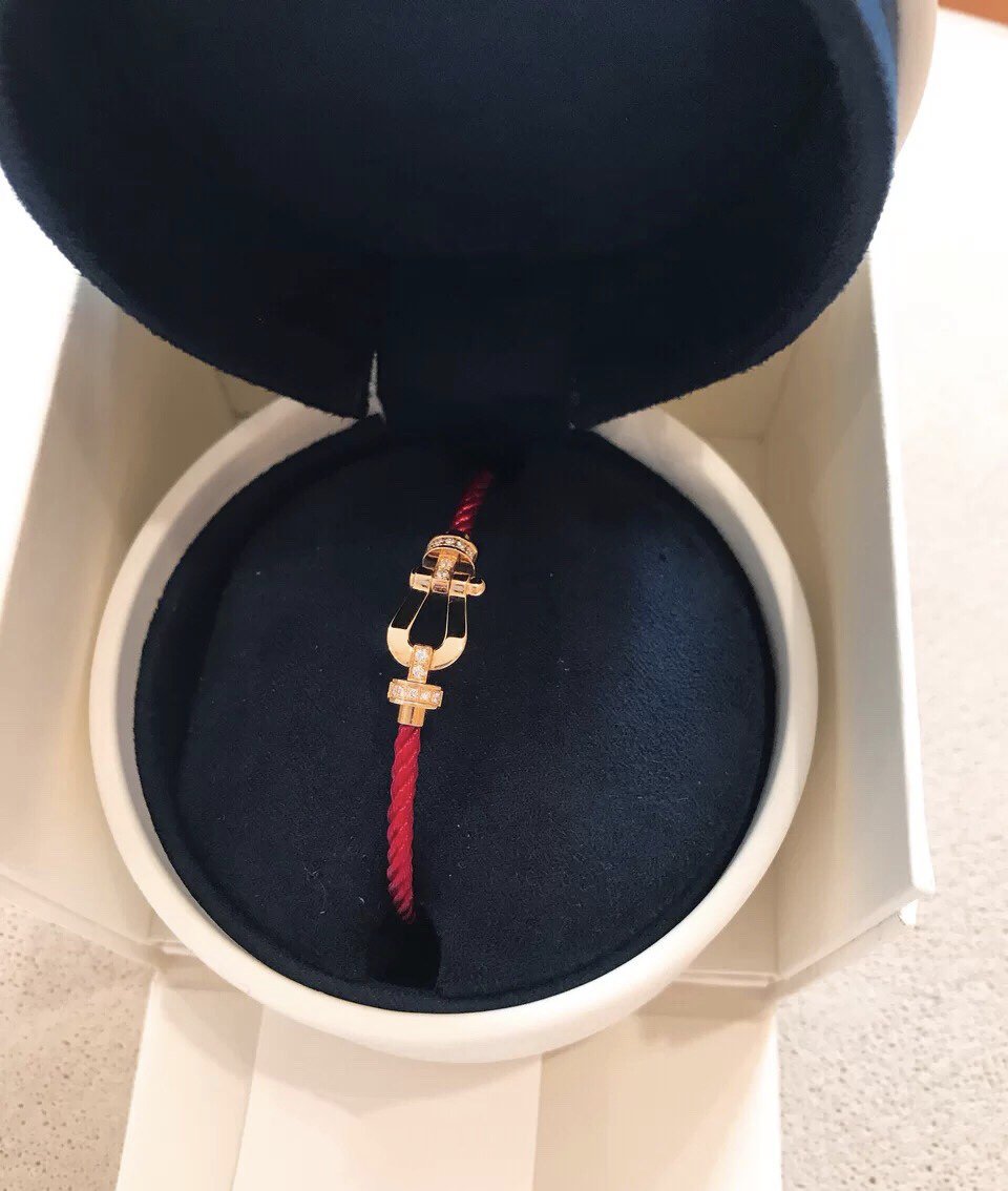 [LUXORA]FORCE 10 HALF DIAMOND PINK GOLD RED CORDERI LARGE AND MEDIUM MODEL