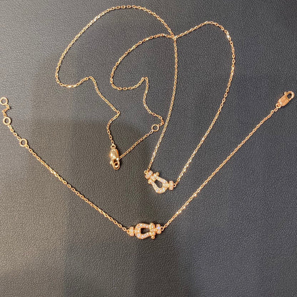 [LUXORA]FORCE 10 DIAMOND PINK GOLD NECKLACE MINI MODEL
