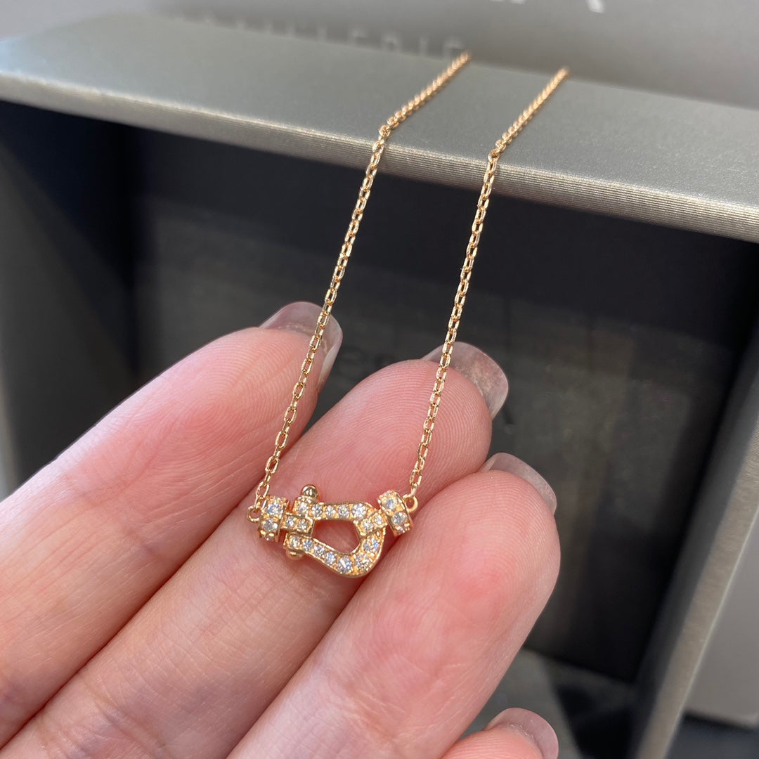 [LUXORA]FORCE 10 DIAMOND PINK GOLD NECKLACE MINI MODEL
