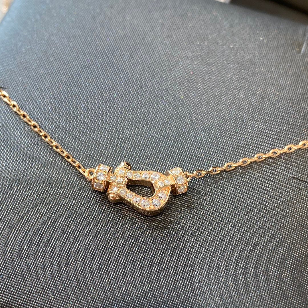 [LUXORA]FORCE 10 DIAMOND PINK GOLD NECKLACE MINI MODEL