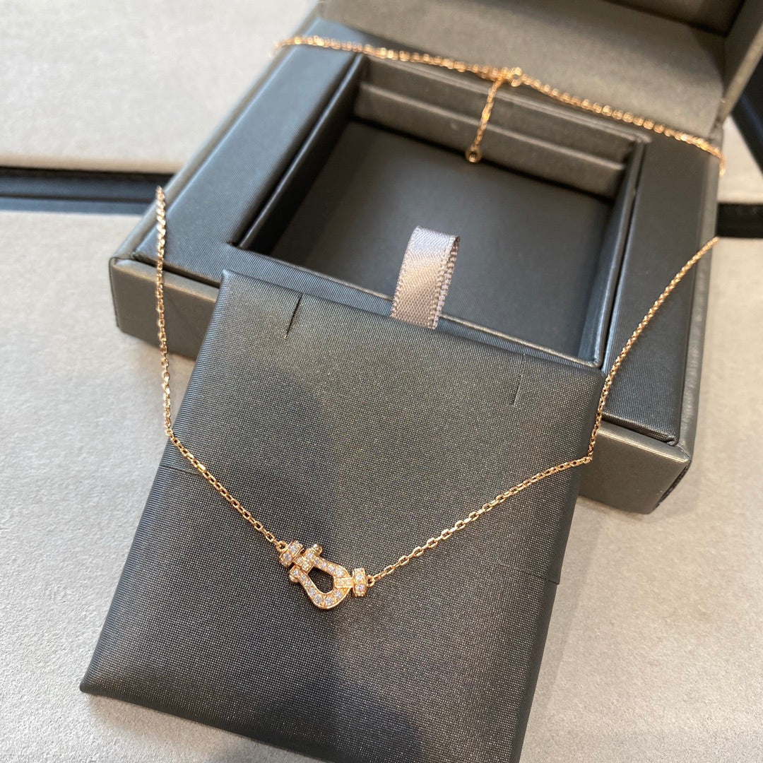 [LUXORA]FORCE 10 DIAMOND PINK GOLD NECKLACE MINI MODEL
