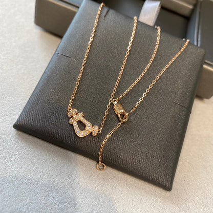 [LUXORA]FORCE 10 DIAMOND PINK GOLD NECKLACE MINI MODEL