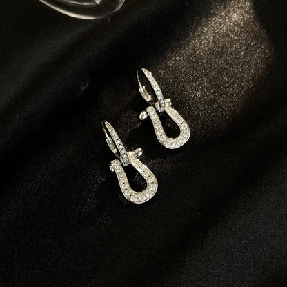 [LUXORA]FORCE 10 FULL DIAMOND DROP EARRINGS MEDIUM MODEL