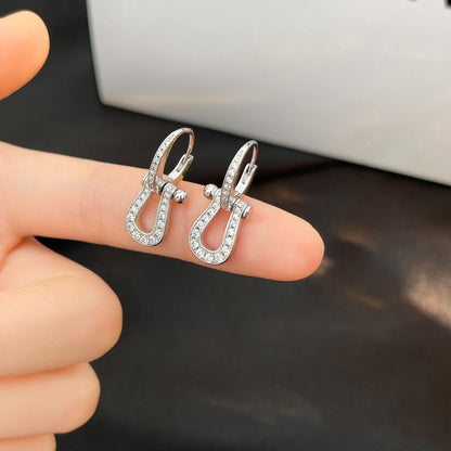 [LUXORA]FORCE 10 FULL DIAMOND DROP EARRINGS MEDIUM MODEL