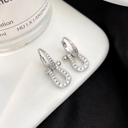 [LUXORA]FORCE 10 FULL DIAMOND DROP EARRINGS MEDIUM MODEL