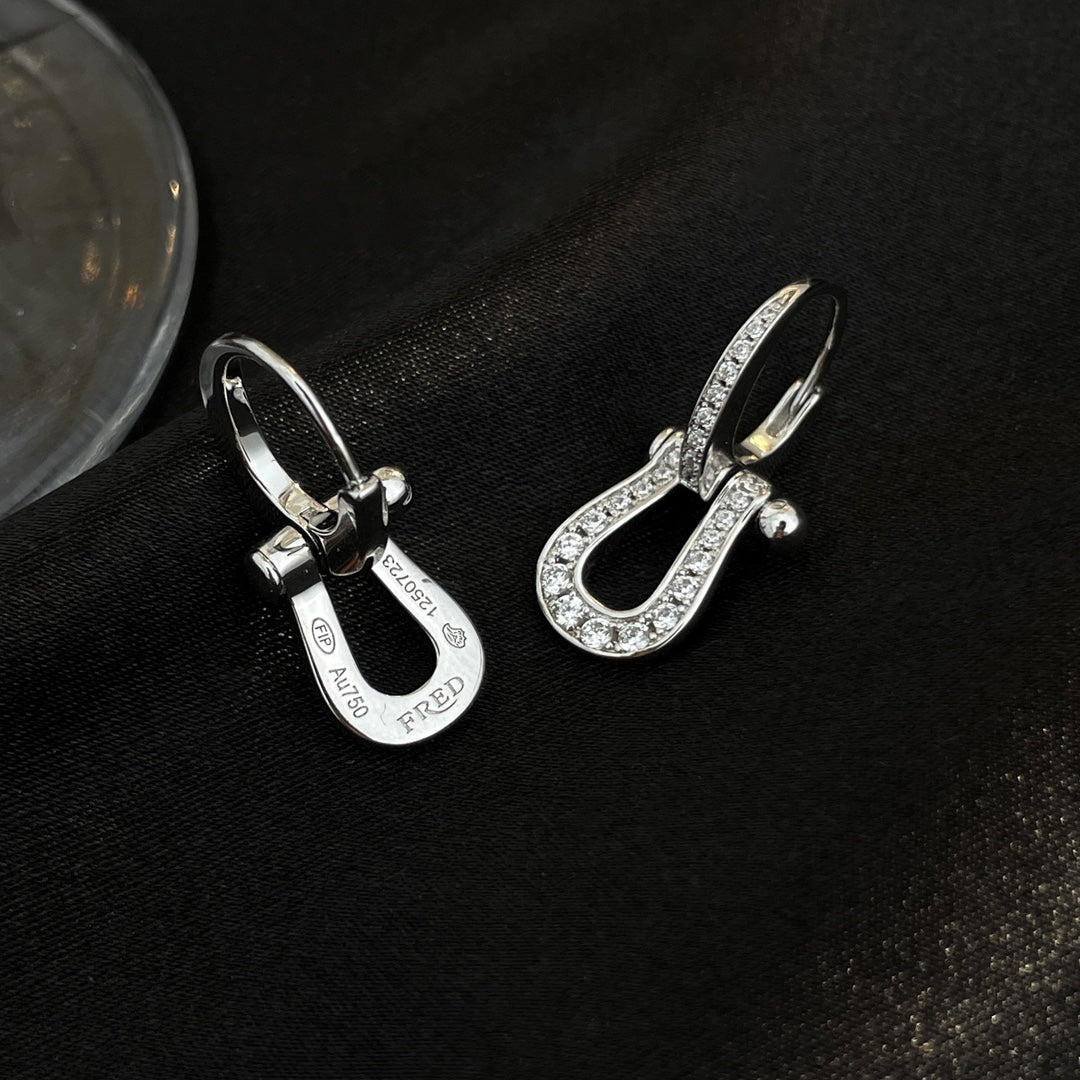 [LUXORA]FORCE 10 FULL DIAMOND DROP EARRINGS MEDIUM MODEL