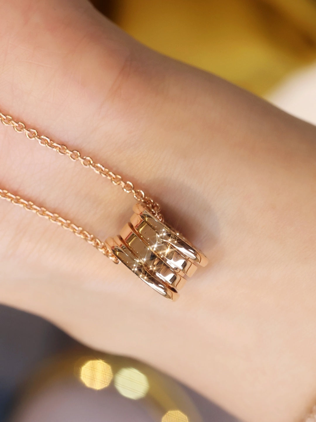 [LUXORA]ZERO 1 PINK GOLD NECKLACE