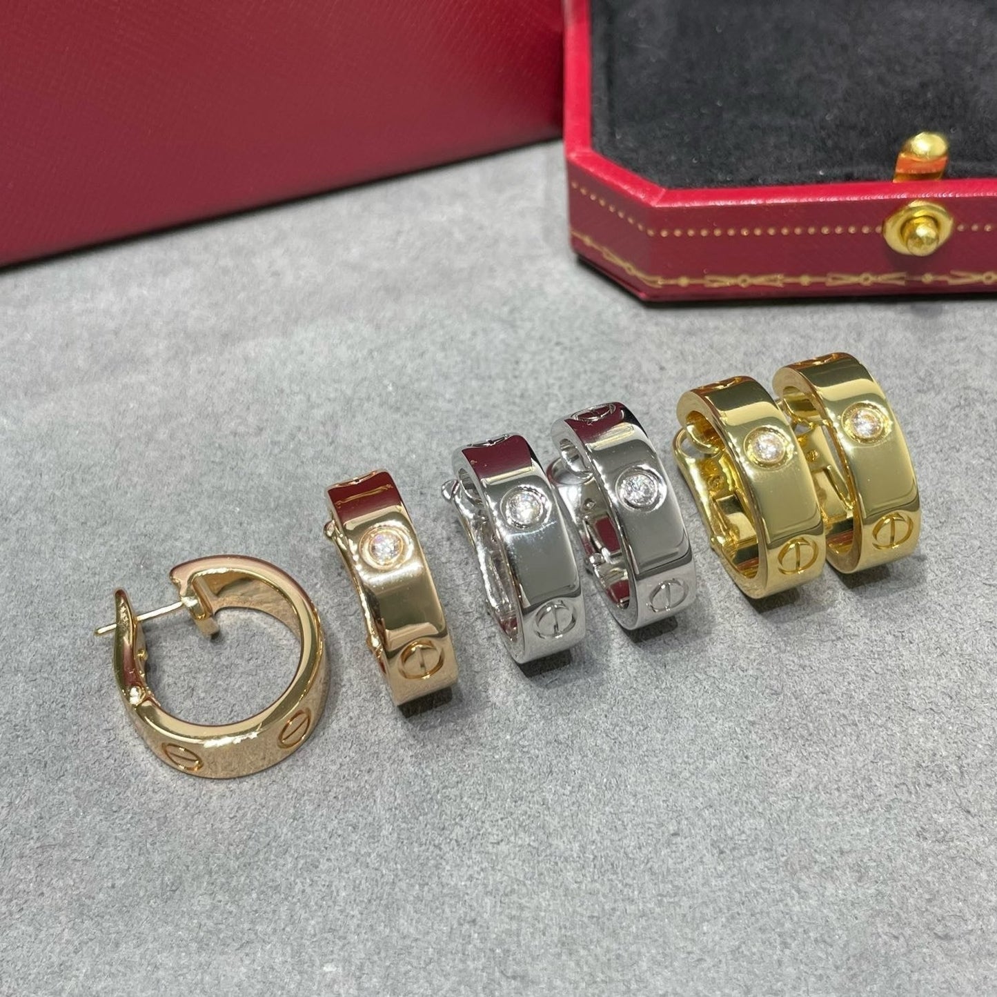 [LUXORA]LOVE 5.5MM 1 DIAMOND EARRINGS