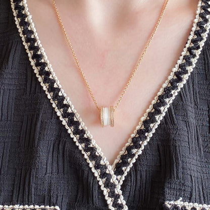 [LUXORA]ZERO 1 DIAMOND CERAMIC NECKLACE