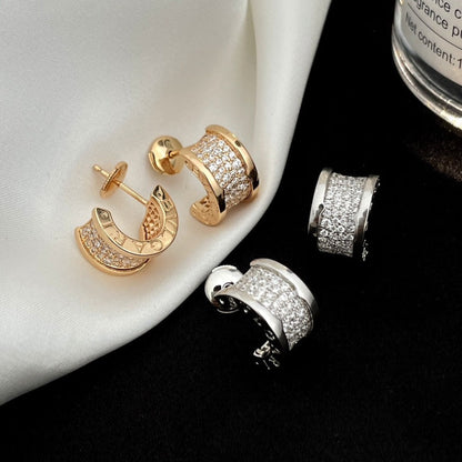 [LUXORA]ZERO 1 DIAMOND PAVED EARRINGS