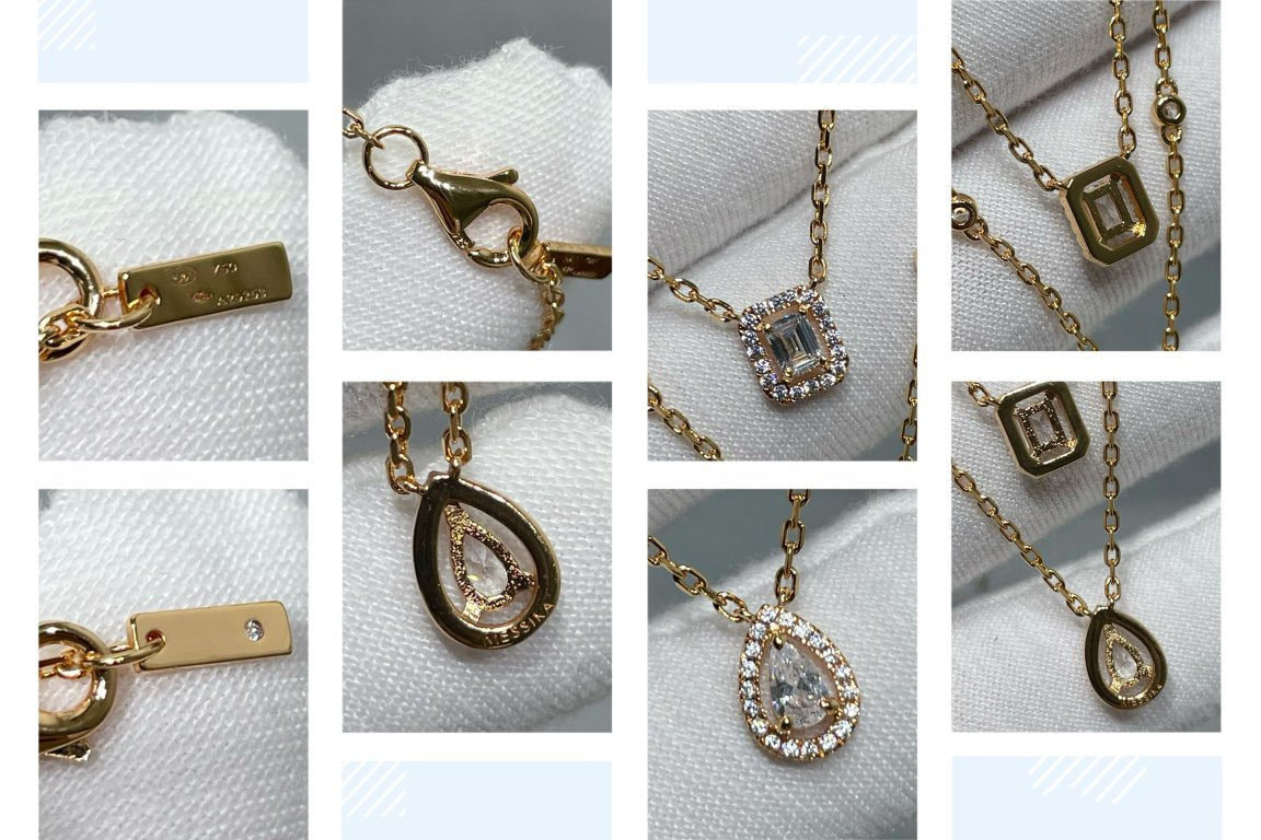 [LUXORA]MY TWIN 2 ROW DIAMOND NECKLACE