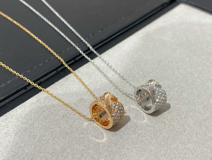 [LUXORA]LIENS EVIDENCE DIAMOND PAVED NECKLACE