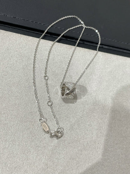[LUXORA]LIENS EVIDENCE DIAMOND PAVED NECKLACE