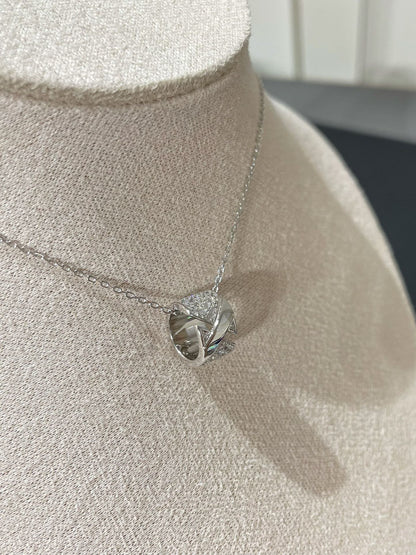[LUXORA]LIENS EVIDENCE DIAMOND PAVED NECKLACE
