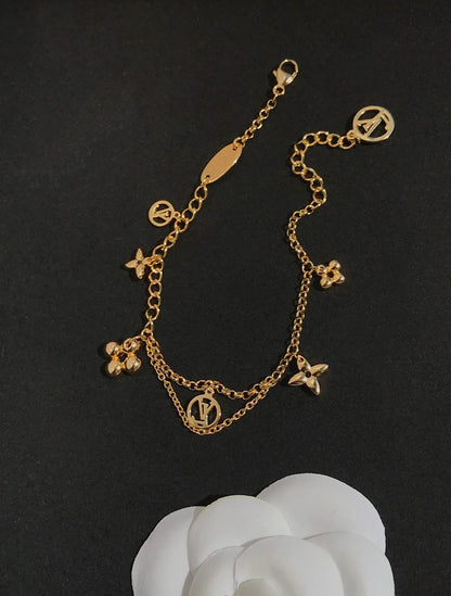 [LUXORA]BLOOMING PINK GOLD MOP BRACELET