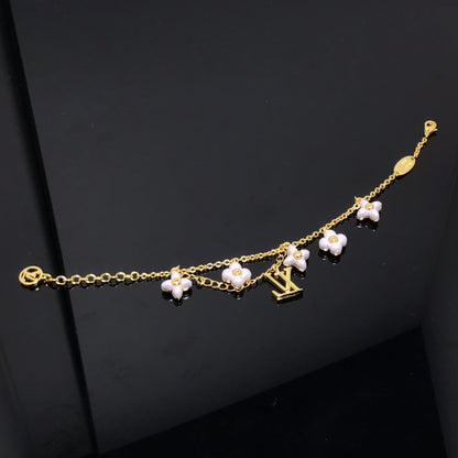 [LUXORA]LOGO 6 MOTIF STAR AND SUN GOLD BRACELET