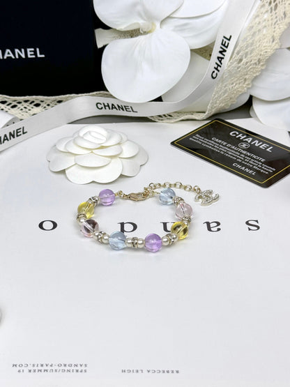 [LUXORA]Colorful Transparent Resin Bracelet
