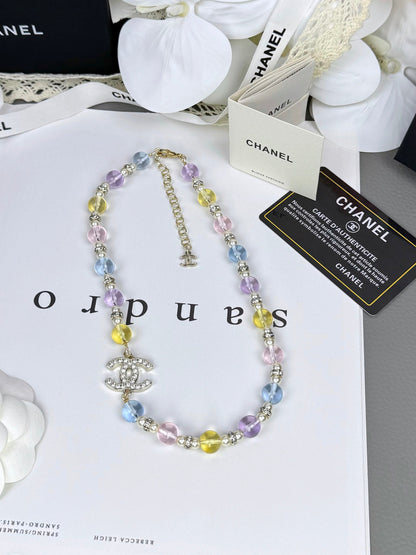 [LUXORA]26C New Spring Collection Colorful Transparent Resin Necklace
