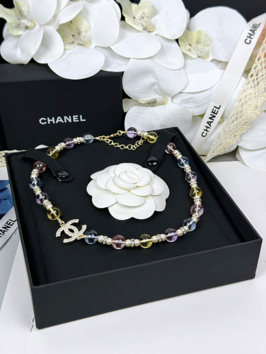 [LUXORA]26C New Spring Collection Colorful Transparent Resin Necklace