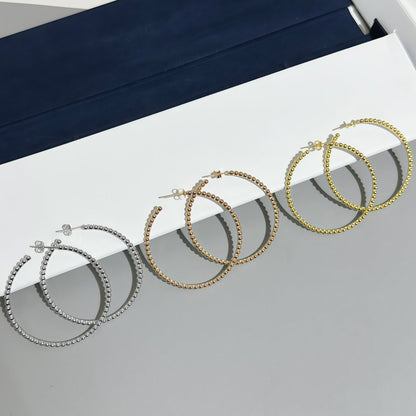 [LUXORA]SMOOTH BEAD STUD EARRINGS